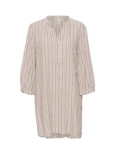 Платье-туника из льняной смеси в полоску от ellie InWear, цвет Beige/Multi