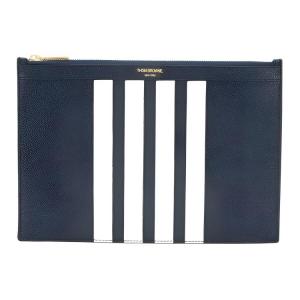 THOM BROWNE Кожаная клатч унисекс синий