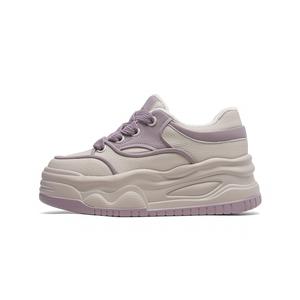 Маленькие женские скейтборд кроссовки Sky Vegetables Low top CARDANRO, фиолетовый fleece-lined