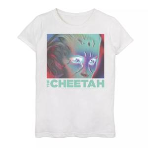 Футболка с изображением лица DC Comics Wonder Woman и 3D гепарда для девочек 7–16 лет Licensed Character
