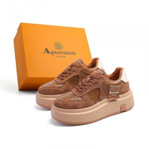 Легкие женские скейтерские кросовки Low-Top AQUASCUTUM, светло-коричневый