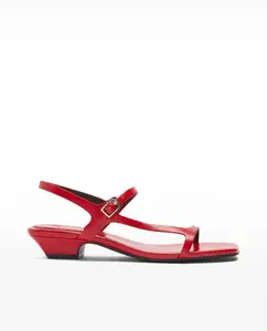 Женские сандалии на каблуке с пряжкой Parfois, красный