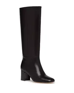 Женские высокие сапоги Katy с квадратным носком на массивном каблуке Paige, черный