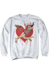 Толстовка Batman Perfect Angel для взрослых с круглым вырезом Gildan, белый