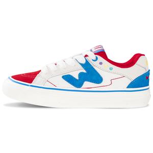Ollieskate Нескользящие, износостойкие, легкие низкие кроссовки для скейтбординга унисекс белого, синего и красного цветов