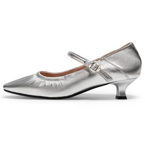 Туфли Мэри Джейн женские C°BANNER, Silver