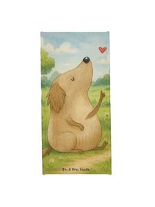 Mr. & Mrs. Panda Пляжное полотенце с рисунком, изображающим собаку, без слов, белого цвета