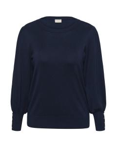 KAFFE CURVE Свитер 'KClizzy' в темно-синем цвете