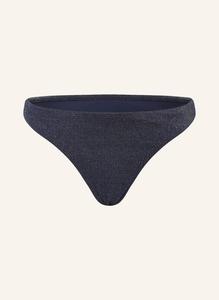 Бразильские плавки бикини poolside с блестящей пряжей SEAFOLLY, темно-синий/золотой