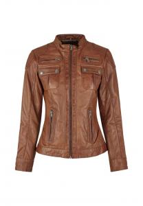 Кожаная куртка seperformance 7Eleven, цвет cognac