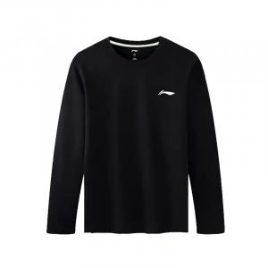 Спортивная модная коллекция толстовка мужская черная Lining, черный