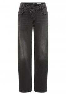 Джинсы с широкими штанинами REPLAY, антрацит