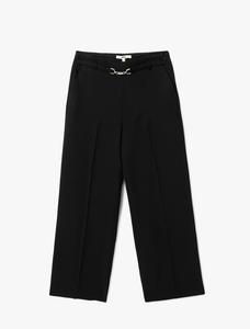 Обычные плиссированные брюки Koton, черный