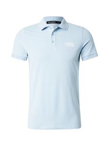Karl Lagerfeld Поло в пастельно-голубом цвете