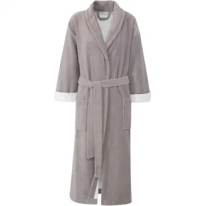 Унисекс халат Турин, идеально для сауны и СПА, гостиничный халат, утренний халат 1 шт., для женщин и мужчин, с поясом и двумя накладными карманами, длинный Gözze, серо-коричневый