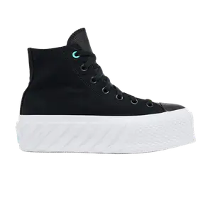 Кроссовки Converse Wmns Chuck Taylor All Star Lift 2X High 'Surface Fusion - Black', черный