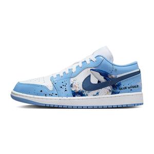 Jordan Баскетбольные кроссовки Air 1 Vintage, унисекс, низкие, белые/синие
