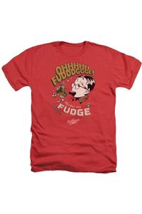 Футболка/футболка A Christmas Story Fudge для взрослых Heather Gildan, красный