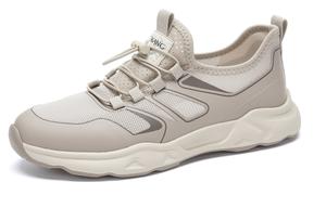 Дышащие низкие повседневные туфли мужские абрикосового цвета AOKANG, Apricot