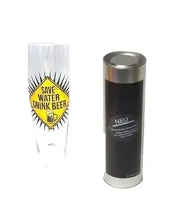 Бокал для пшеничного пива в металлической банке с возможностью надписи - подарок с дополнительной ценностью. James Premium