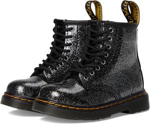 Ботинки Dr. Martens Kid's Collection 1460 I, цвет Black/Silver Glitter