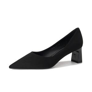 Женские туфли на высоком каблуке QITUMAUL, Black[Heel Height 5.5Cm]