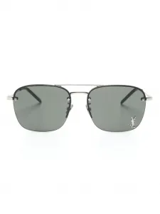 Солнцезащитные очки SL 309 M Saint Laurent Eyewear, серебяный