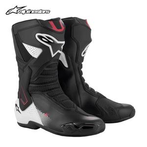 ALPINESTARS PROTECTS Мотосапоги Star, профессиональные гоночные, противоударные, Fuji Mountain SUPERTECH R SMX-6 черно-бело-красные [без сверления], без внутренних сапог, размер 44