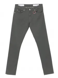 Брюки с металлическим декором Sartoria Tramarossa, серый