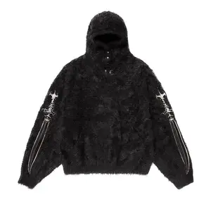 Худи Thug Club Pack Fur Sword Hoodie, Black