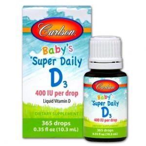 Витамин D3 Carlson Labs Baby's Super Daily D3 400i, 10 мл