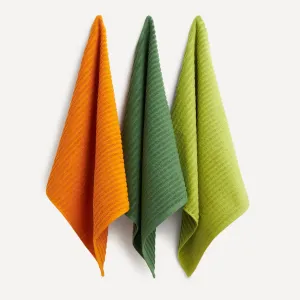 Набор из 3 кухонных полотенец Boston 2 El Corte Inglés, зеленый