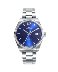 Мужские часы со стальным корпусом и браслетом Sandoz, серебряный