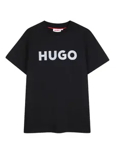 Футболка с логотипом Hugo Kids, черный
