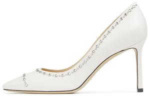 ROMY Slim Heel Высокие каблуки 8,5 см Женские белые Jimmy Choo