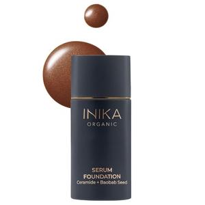 Тональная основа-сыворотка Среднее или полное покрытие, ощущение второй кожи Inika Organic
