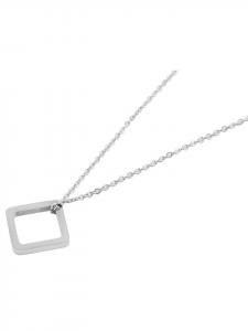 Adeliás Женское колье с подвеской - из нержавеющей стали серебристого цвета