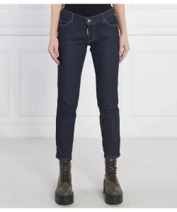 Укороченные джинсы Jennifer B-icon Slim fit Dsquared2, синий
