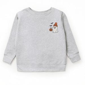 Толстовка с принтом Embroidered beanie ghost The Juniper Shop, Heather Grey