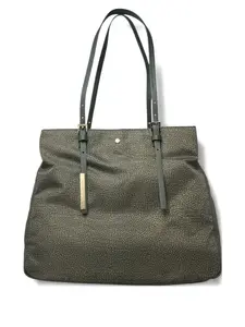 Сумка-тоут с абстрактным принтом Borbonese, зеленый