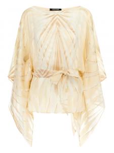 Атласная блузка Roberto Cavalli, нейтральный