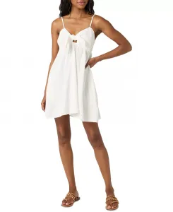 Платье-мини без рукавов с завязками спереди от Junior's Natalya O'Neill, белый