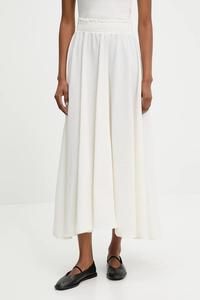 Хлопковая юбка Answear.Lab, бежевый