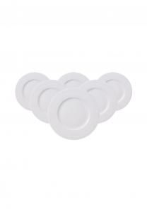 Белые столовые тарелки ø 22,7 см 6 шт White pearl Villeroy & Boch