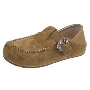 WUJI Женские повседневные туфли бежевые, коричневые, желто-коричневые, цвет Brown