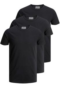 Базовая футболка 3 PACK O-NECK Jack & Jones, цвет black/black/black