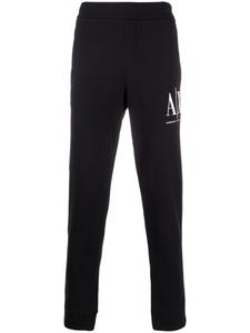 Armani Exchange спортивные брюки с вышитым логотипом, черный