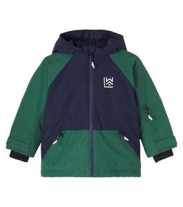 Куртка лыжная с капюшоном Kalle logo Liewood, Classic Navy/Garden Green
