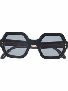 Isabel Marant Eyewear солнцезащитные очки в шестиугольной оправе, черный