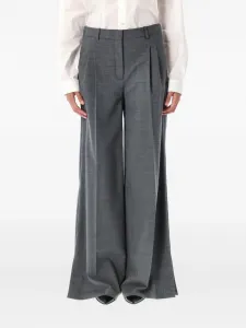 Плиссированные брюки The Garment, серый